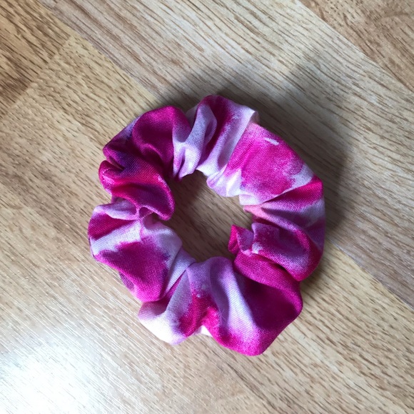 Pink Tye-Dye Scrunchie - Picture 2 of 2